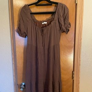 Anna Maria Dress - Brown neuflora